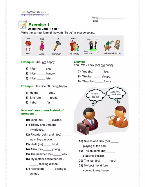 Exercise 1 - EnglishForEveryone.org