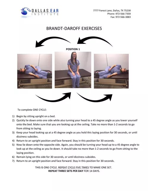 BRANDT-DAROFF EXERCISES - Dallas Ear Institute