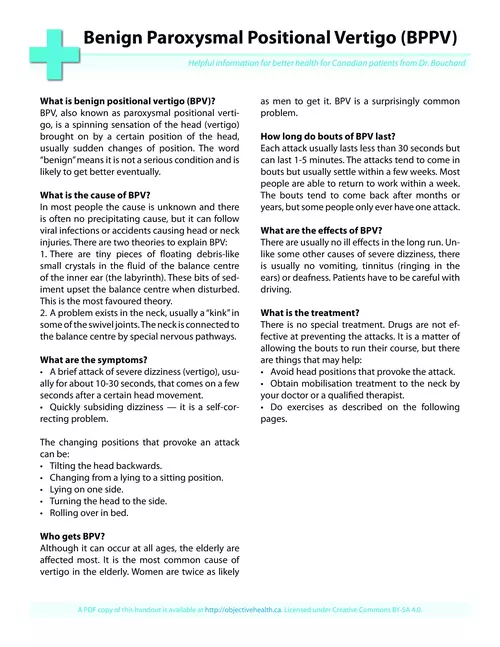 Benign Paroxysmal Positional Vertigo (BPPV)