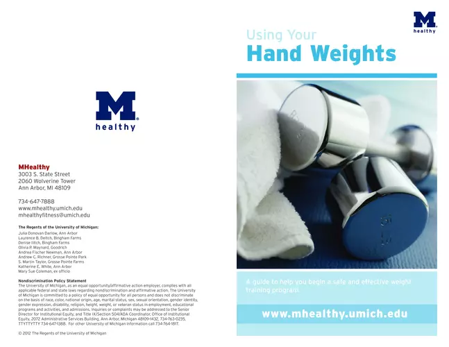 Using Your - Hand Weights