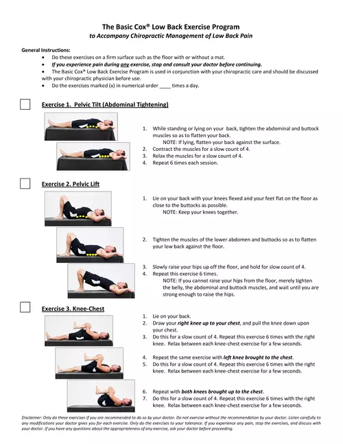 10-basic-low-back-exercises.pdf - Chiropractic Care
