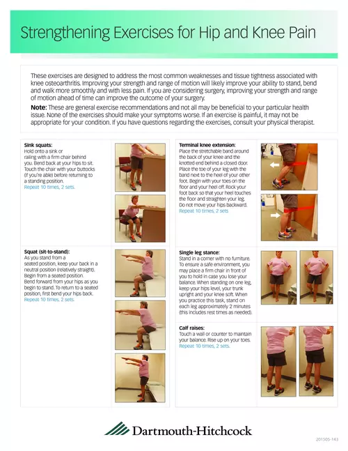  Strengthening Exercises for Hip and Knee Pain - Dartmouth-Hitchcock