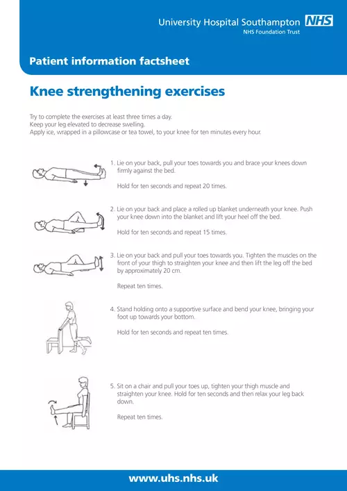  Knee strengthening exercises