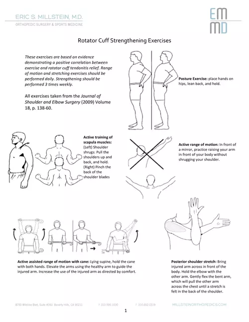 Rotator Cuff Strengthening Exercises - PatientPop